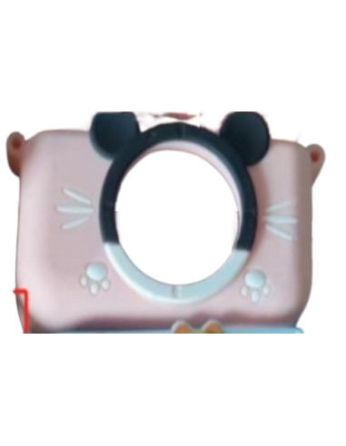 ASAKY KIDS BUBBLE COVER IN SILICONE PINK TOPOLINO PER PHOTO CAMERA BLS-X200